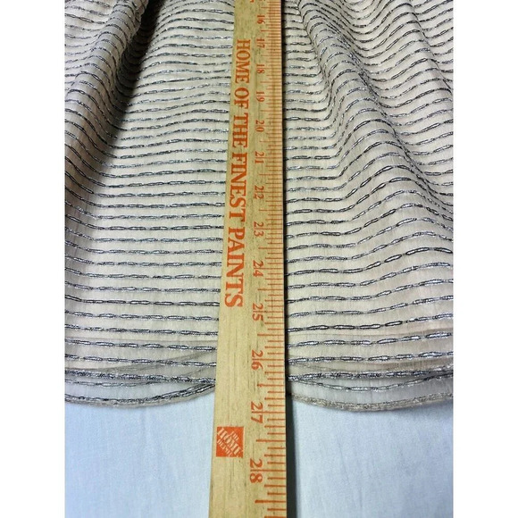 BCBGeneration Dress 8 Ribbed Gauze Chiffon Tiered Strapless Texture Peplum Party - Picture 11 of 12